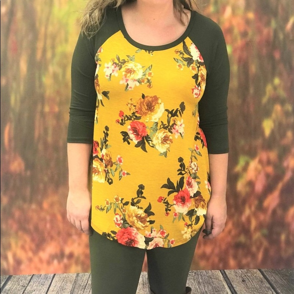 Codie Lynn Olive Mustard Top